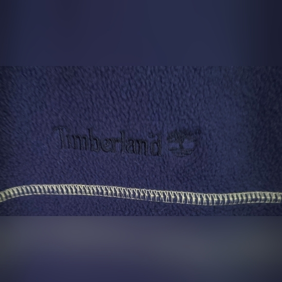 TIMBERLAND Outdoor Performance Weather Gear Full Zip Fleece Jacket Navy Size M - Picture 3 of 5